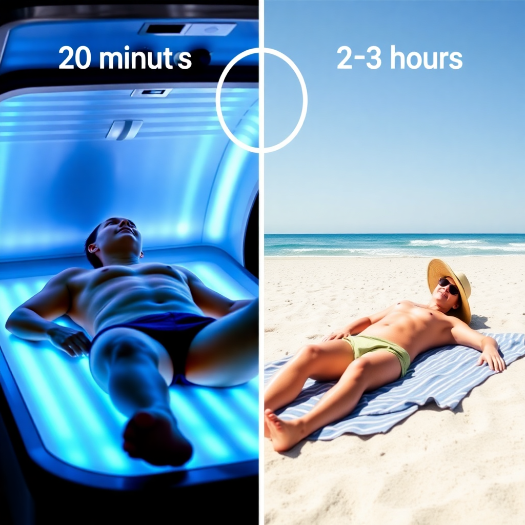 20 minutes d'uv correspond a combien de temps au soleil