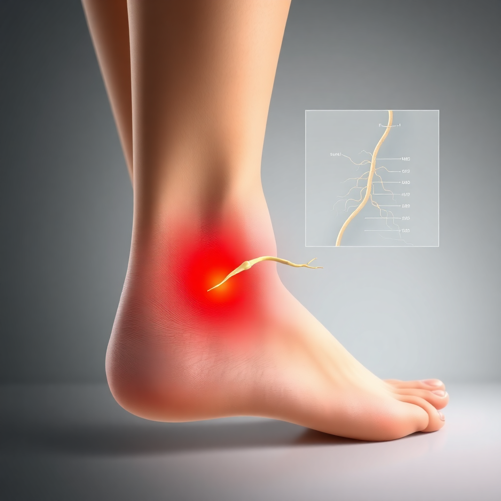 douleur sur le côté extérieur du pied nerf sural